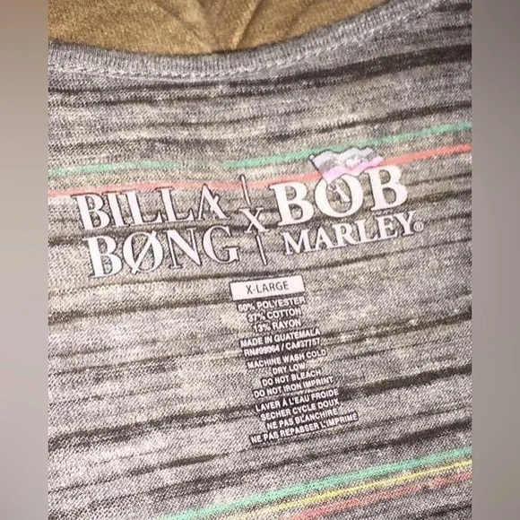 BILLABONG/ Bob Marley Tank Top Size XL - Picture 2 of 4